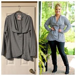 Holding Hands Striped Jacket